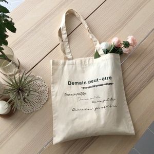 "Tomorrow Maybe" French Canvas Tote